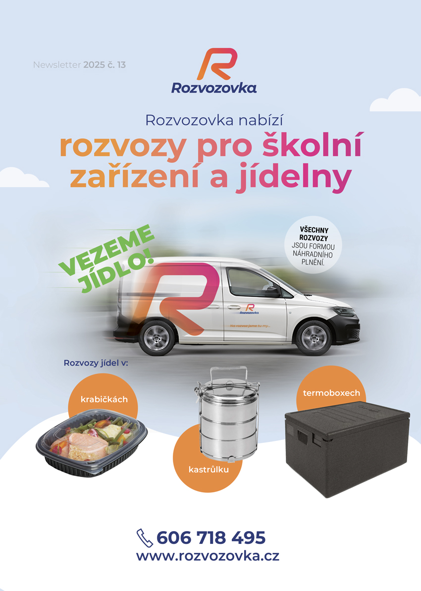 Rozvozy jídel pro školy a školní jídelny